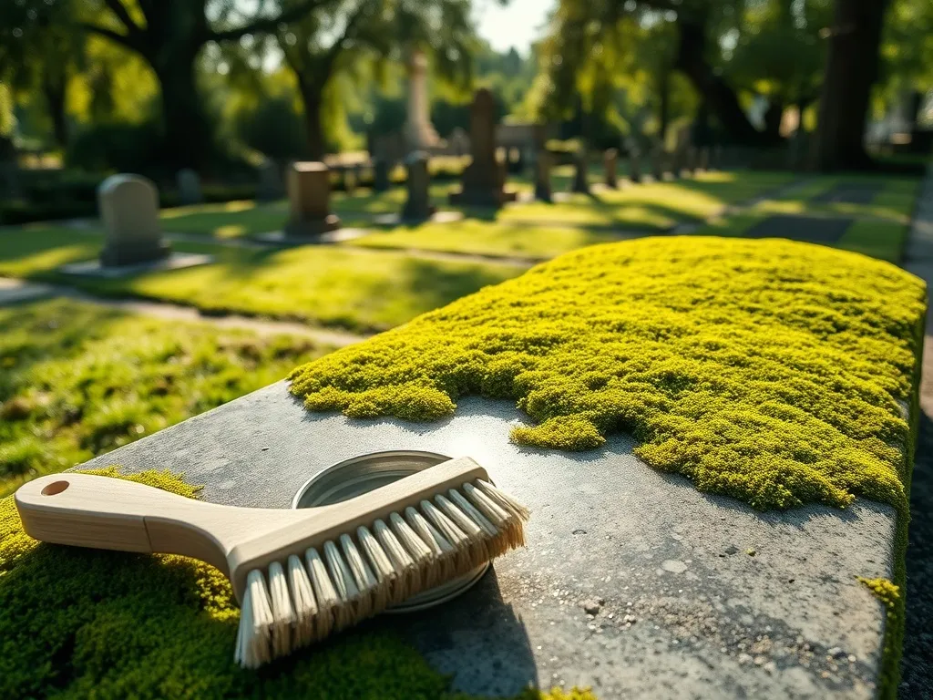 Czym wyczyścić zielony nalot z nagrobka i pomnika?